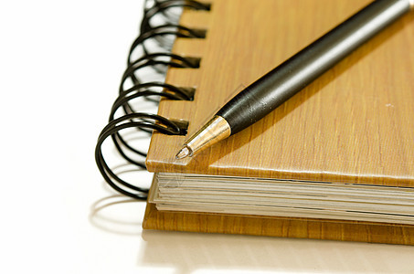 有笔的笔记本铅笔回忆头脑推介会学习螺旋教育日记记事本数据图片