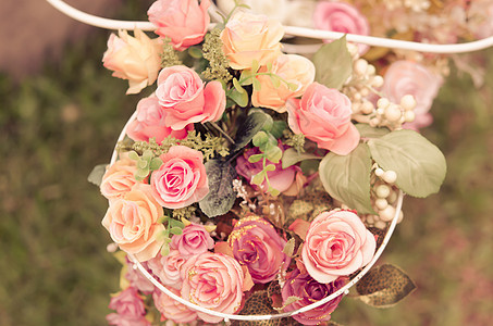 玫瑰花的旧花花朵装饰品艺术品粉色玫瑰古董艺术墙纸照片图片