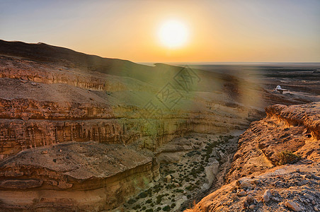 Tamerza峡谷 星球大战 撒哈拉沙漠 突尼斯 非洲天空日落旅游旅行太阳探索公园国家岩石轮缘图片