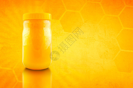 蜜蜂蜜罐食物玻璃健康饮食早餐营养黄色甜食产品农业梳子图片