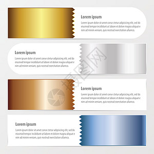 黄金 青铜 银 蓝色韵律菜单数字三角形导航螺旋标签图表网站折纸图片