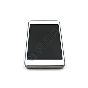 在白色背景中隔离的智能电话展示手机商业互联网细胞触摸屏电脑屏幕电子空白图片