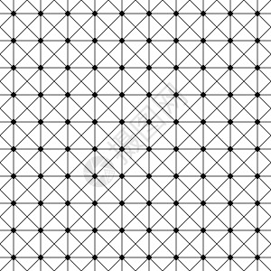 几何印花无缝单色钢丝网模式设计插画