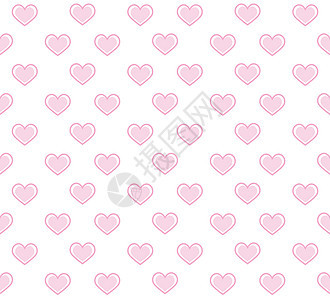 带有红心的罗马图案 矢量插图 背景卡片粉色白色礼物红色派对墙纸背景图片