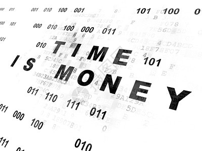时间概念 资金在数字背景上的时间是金钱监视器小时屏幕展示技术代码白色倒数黑色数据背景图片