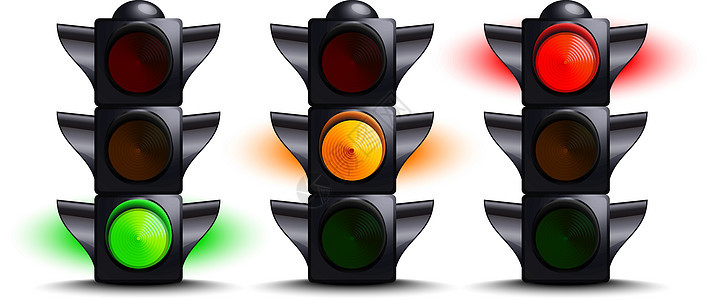 交通灯灯信号绿色路口红绿灯安全插图控制运输危险警告图片