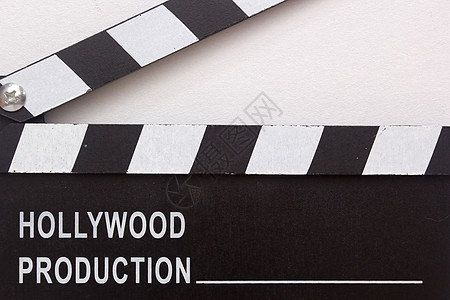 电影拍制板工作室隔板白色相机木板生产屏幕记板娱乐视频图片