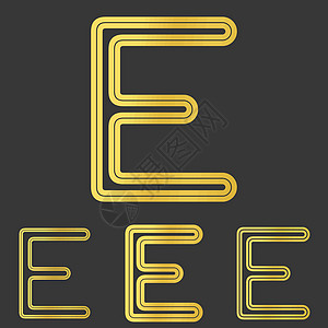 金线 e 标志设计集图片