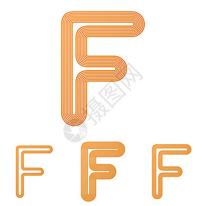 橙线f标识设计套件图片