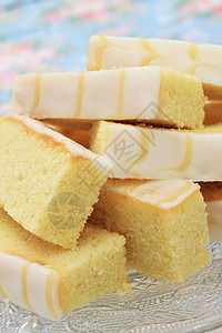柠檬海绵片片蛋糕架时间烘焙家庭甜点吃饭肉末工匠海绵饼干图片