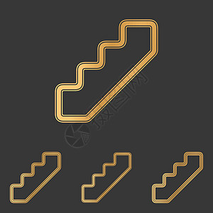铜线楼梯楼梯标志设计套件图片