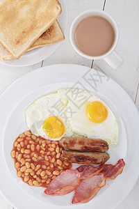 英式早餐杏子油炸内容咖啡店英语鸡蛋图片