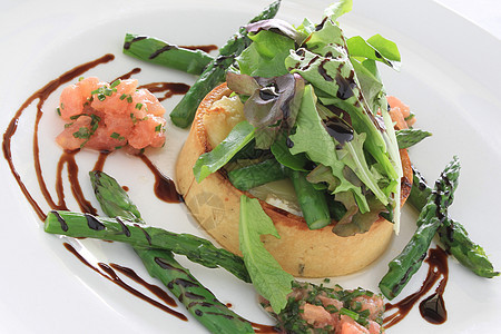 健康食品蔬菜沙拉午餐美食起动机食物背景图片
