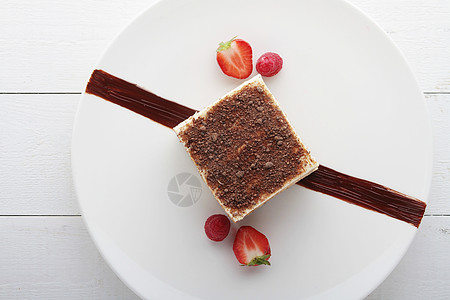 tiramisu甜点食物香草可可棕色海绵蛋糕奶油状美食奶制品图片