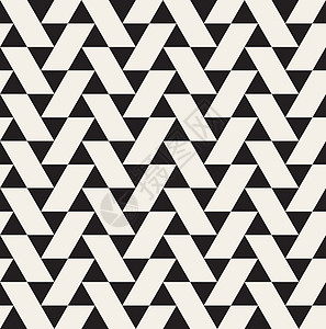 无矢量接缝黑白几何三角三角形图案模式风格装饰品马赛克包装创造力打印纺织品白色网格窗饰图片