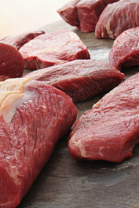 牛肉牛排削减牛扒鱼片肋眼午餐侧翼熨斗牛肉食物大理石屠夫图片