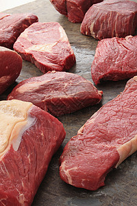 牛肉牛排削减鱼片屠夫熨斗牛扒大理石肋眼食物侧翼牛肉午餐图片
