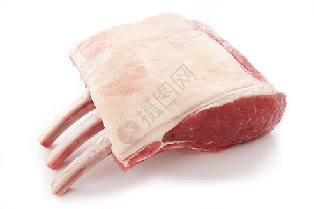 原羊排肋架食物肋骨羊肋骨烹饪白色屠夫羊肉图片