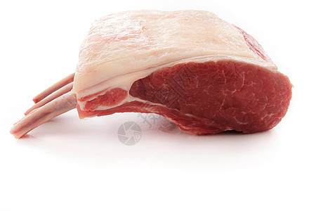 原羊排肋架白色羊肋骨屠夫烹饪食物肋骨羊肉图片