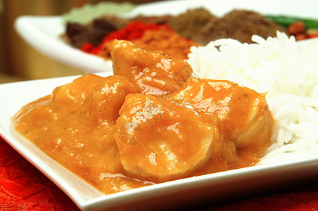 印度咖咖饭吃饭餐厅午餐时间牛肉羊肉香料蔬菜辣椒图片