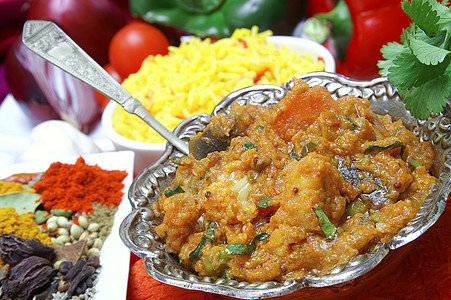 印度咖咖饭午餐餐厅吃饭辣椒羊肉牛肉香料时间蔬菜图片
