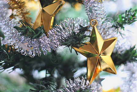 圣诞节装饰品玩具星星背景