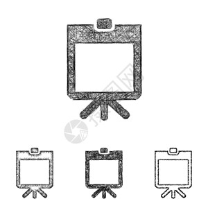 演示展示图标集 - 草图线艺术图片