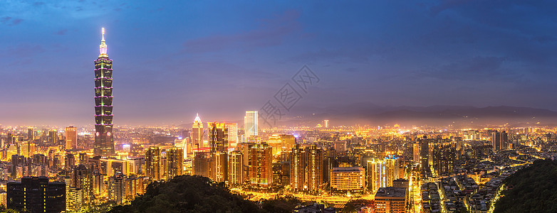 台北天空线全景景点旅行中心办公楼场景地标摩天大楼建筑学目的地商业图片