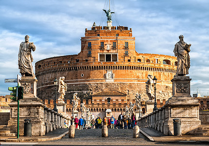 意大利罗马首都文化旅游建筑物天际大理石观光城市游客城堡图片