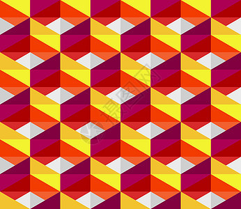 无矢量对称无矢量接缝的粉红红色黄色几何区块图片