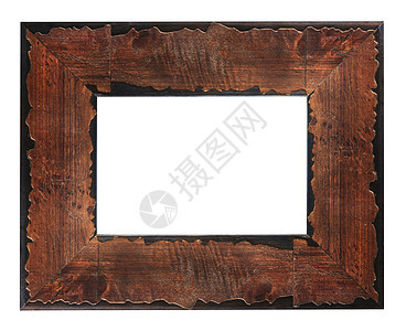 旧木板图片框架木头白色古董棕色苦恼乡村空白照片艺术背景图片
