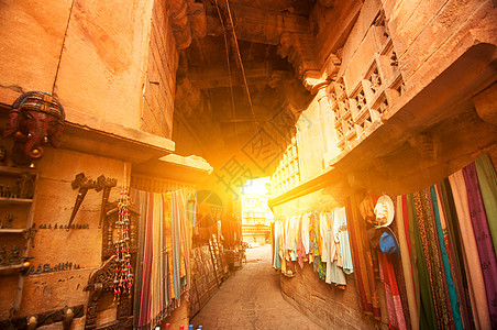 Jaisalmer堡购物街图片