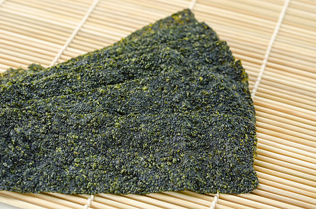 炸海藻杂草植物油炸寿司木头饮食小吃食物营养蔬菜图片