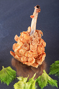炸鸡棒小吃美食玉米片食物涂层鸡腿食谱油炸午餐图片
