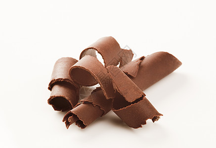 巧克力卷曲糖果团体食物卷发甜点图片