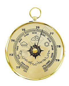 旧手表旧气压计晴雨表古董乐器空气气候压力预测拨号数字天气背景