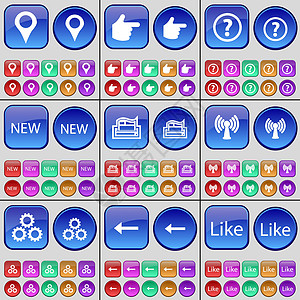 检查点 手势 问号 新式 打印机 无线Fi Gear 向左箭头等图片