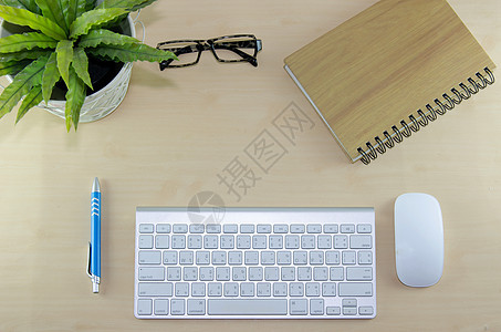 商务表键盘桌子眼镜电脑空白商业老鼠工作笔记本铅笔图片