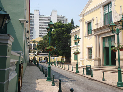 澳门殖民地旅行旅游建筑观光背景图片