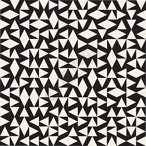 无矢量接缝黑人和白人族裔几何随机三角形模式图片