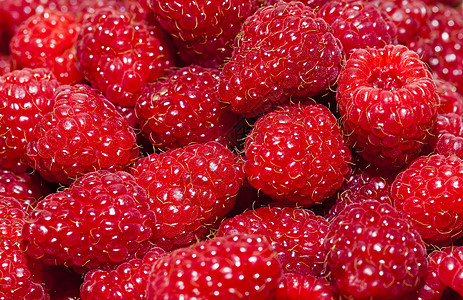 红草莓密闭覆盆子宏观蔬菜水果浆果团体红色诱惑食物杂货图片