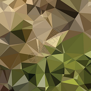 摘要低多边形背景绿色三角棕色多面体三角形像素化折纸测量马赛克图片