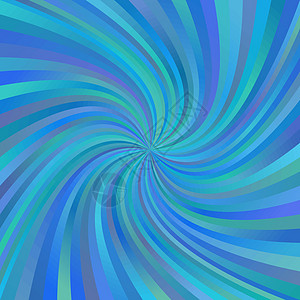 蓝色抽象的多彩色螺旋射线背景图片
