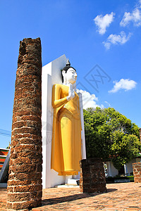寺 彭世洛 泰国微笑地标废墟宗教圣雄旅行吸引力雕像花园雕塑图片