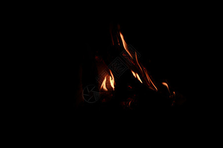 壁炉中裸露的火焰小屋燃烧木头黄色背景图片