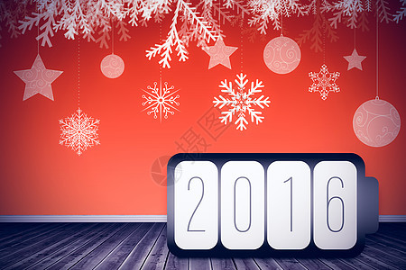 新年图形的复合图像Name计算机木地板庆典绘图下雪雪花地板房间木头背景图片