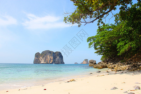 泰国的海观海岸假期旅行天堂热带海滩蓝色海洋图片
