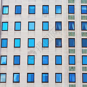 和办公室摩天大楼建造的办公用房 以及工作玻璃公司网格正方形城市市中心高楼窗户蓝色图片