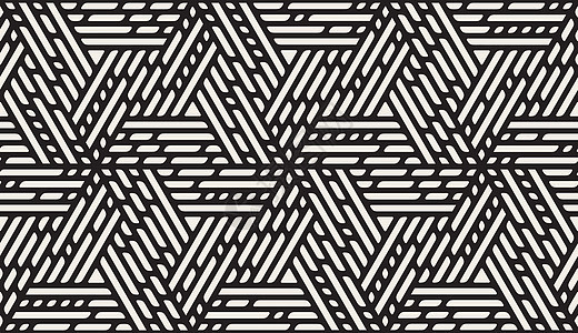 无矢量接缝黑白三角圆形分界线 几何形态图案背景图片
