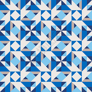 蓝形罗姆布三角花三角色图案图片
